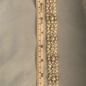 Generic Pearl Rhinestone Applique Crystal Belt Trim Amazon 90cm (16In)